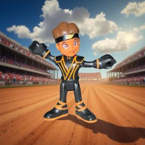 Blaze AJ Ninja Figure Monster Machines Boy Driver Black Orange Wetsuit B18